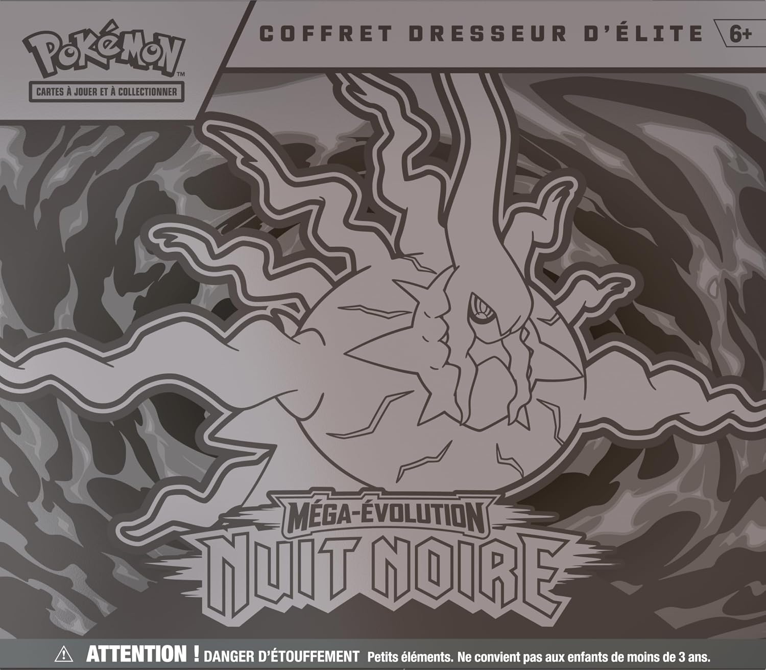 : Coffret Dresseur d’élite Méga-Évolution– Nuit Noire (1Carte Promo entièrement illustrée, 9boosters et des Accessoires de Jeu Premium)