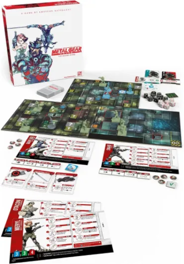 Cmon Metal Gear Solid The Jeu de société – Jeu furtif et stratégique, Campagne 14 Missions et 6 Missions de réalité virtuelle, Personnages emblématiques et Combats de Boss, à partir de 14 Ans, 1 à 4