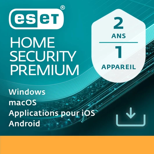 HOME Security Premium 2024- 1 Appareil - 2 ans - Suite de sécurité, Gestionnaire de mots de passe, Chiffrement renforcé - Windows, MacOs, Android & iOS -Code d'activation envoi par email HOME Security Premium 1 Appareil 2 ans