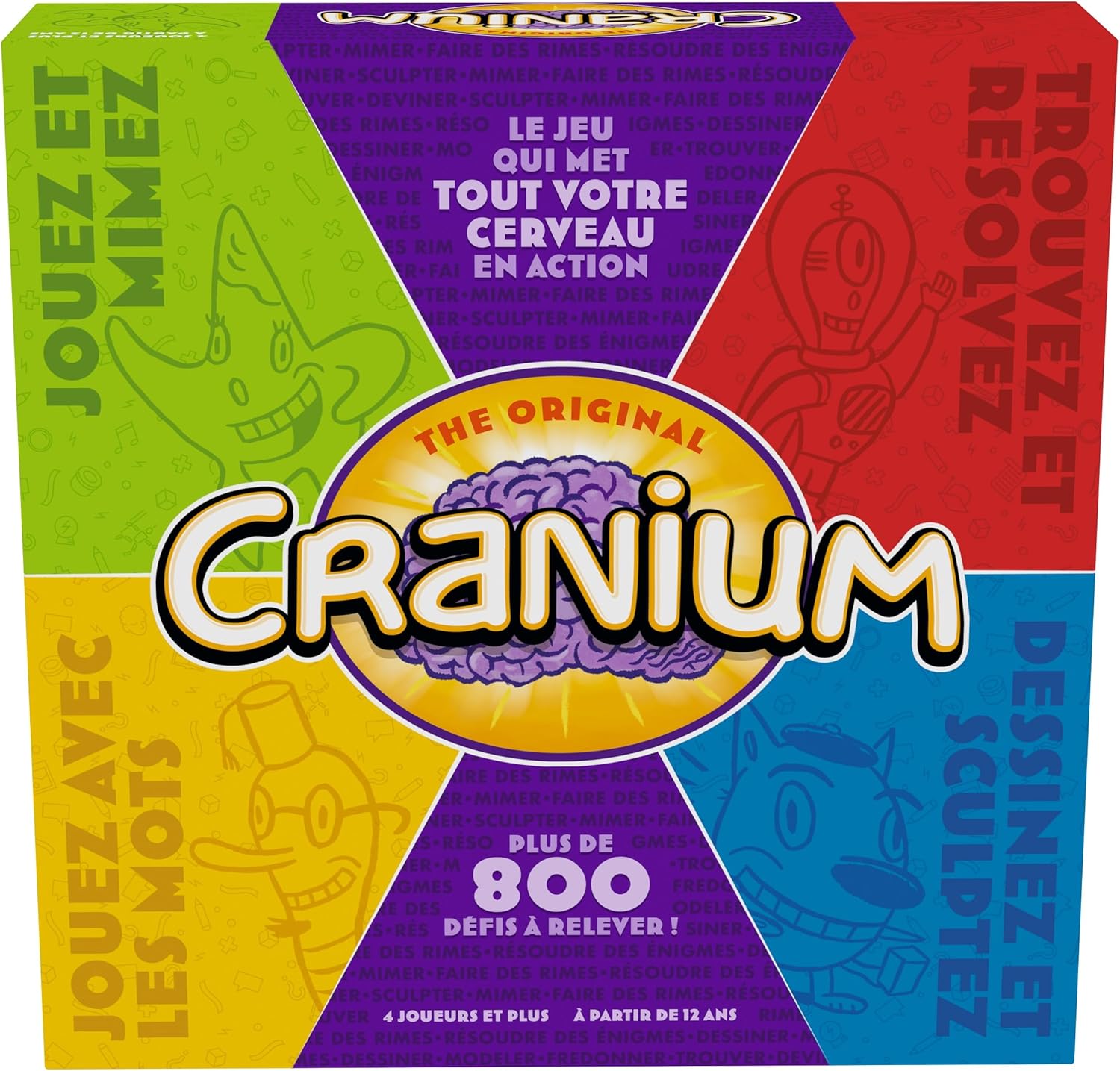 FUNKO Games - CRANIUM Classique - Jeu d'Ambiance Délirant - Adultes et Enfants dès 12 Ans - 800 Défis à Jouer en Famille ou Entre Amis - Matériel Inclus - 45 Min - 4 Joueurs et +
