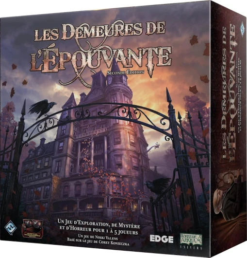 Fantasy Flight Games - Les Demeures de l'Épouvante - Seconde Édition - Jeu de société - À partir de 14 ans - 1 à 5 joueurs Multicolore
