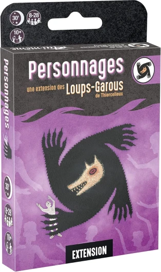 Loups-Garous de Thiercelieux - Extension : Personnages - 16 Nouveaux Personnages - Jeu de Société de Bluff - Jeu de Rôle pour Enfants dès 10 ans - 8 à 18 Joueurs - en Français - 30 Min Extension Personnages
