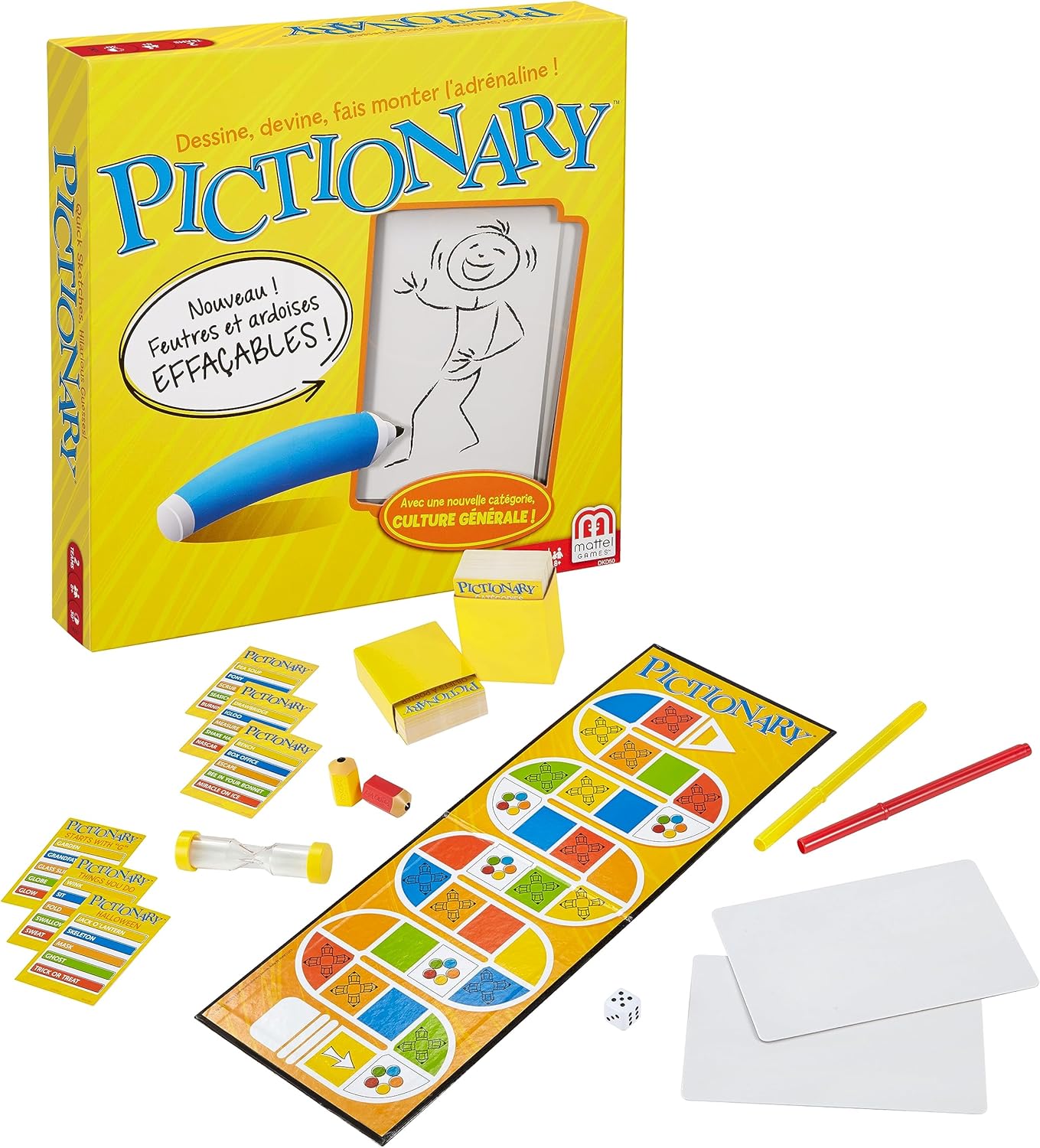 Pictionary, Jeu de société et de Dessin, Version française, DKD50 France Multicolore