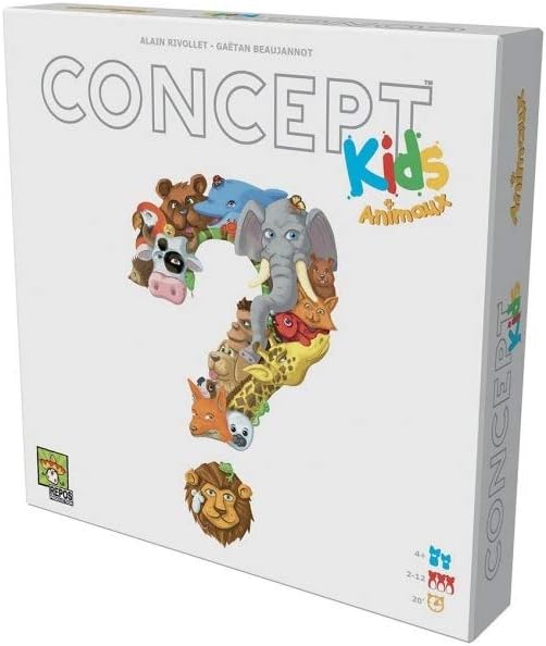 CONCEPT KIDS - Jeu de Société pour Enfants dès 4 Ans - Jeu Éducatif et Ludique - Cartes illustrées - Stimule Créativité & Communication - 2 À 12 Joueurs - En Français - Repos Production Concept : Kids