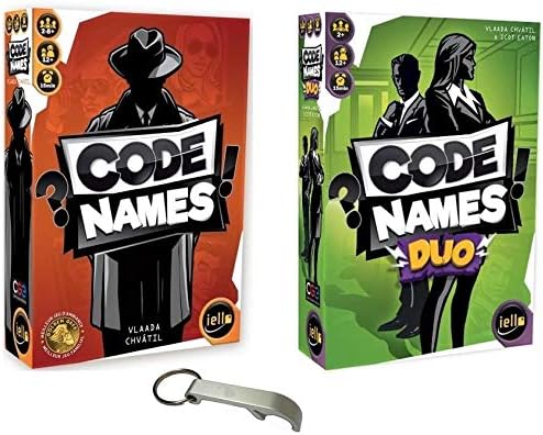 Lot Code Names Version Française + Code Names Duo + 1 Décapsuleur Blumie (Jeu de Base + Duo)