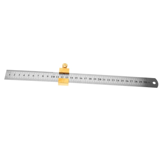 Kit De Marquage Pour Le Travail Du Bois Règle En Acier Bloc Limité Guide De Perçage Réglable Jauge De Marquage 1 Ensemble noir