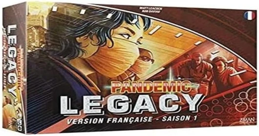 Z-Man Games - Pandemic : Legacy - Saison 1 - Boîte rouge - Jeu de société - À partir de 14 ans - 2 à 4 joueurs - 60 minutes