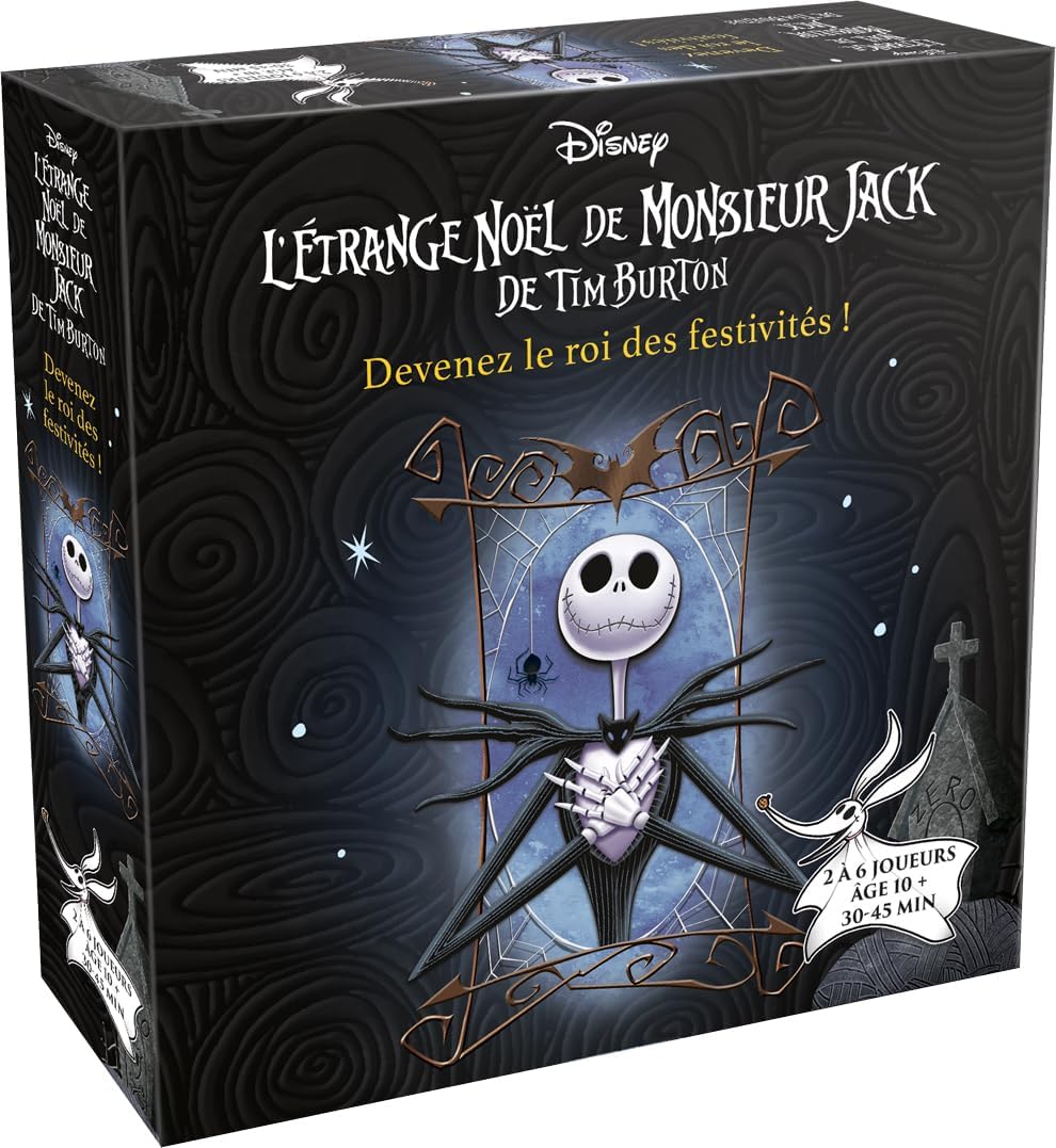 L'ETRANGE NOEL DE MONSIEUR JACK de Tim Burton: Devenez Le Roi Des Festivités - Jeu De Société Familial pour Enfants dès 10 Ans - 2 À 6 Joueurs - 30 à 45 Min - Version Française - Mixlore L'étrange Noël de Monsieur Jack de Tim Burton