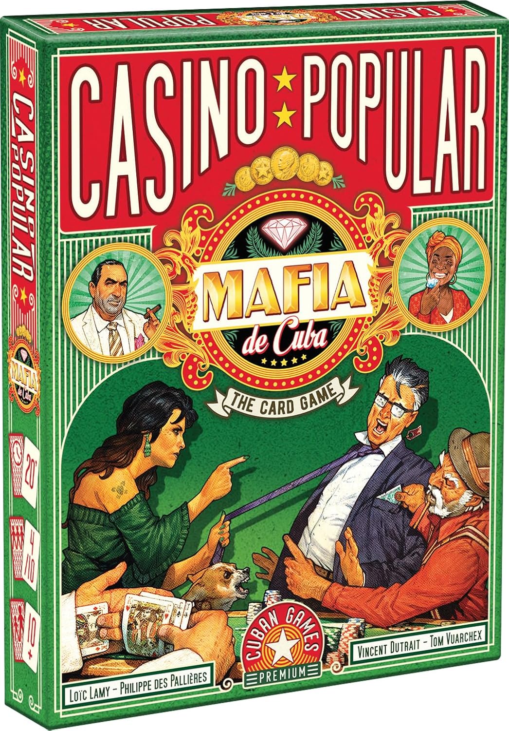 Le Sens des Aiguilles Mafia de Cuba Casino Popular - Jeux de société - Jeux de Cartes - Jeux de Bluff et de stratégie à partir de 10 Ans - 4 à 10 Joueurs - Version française