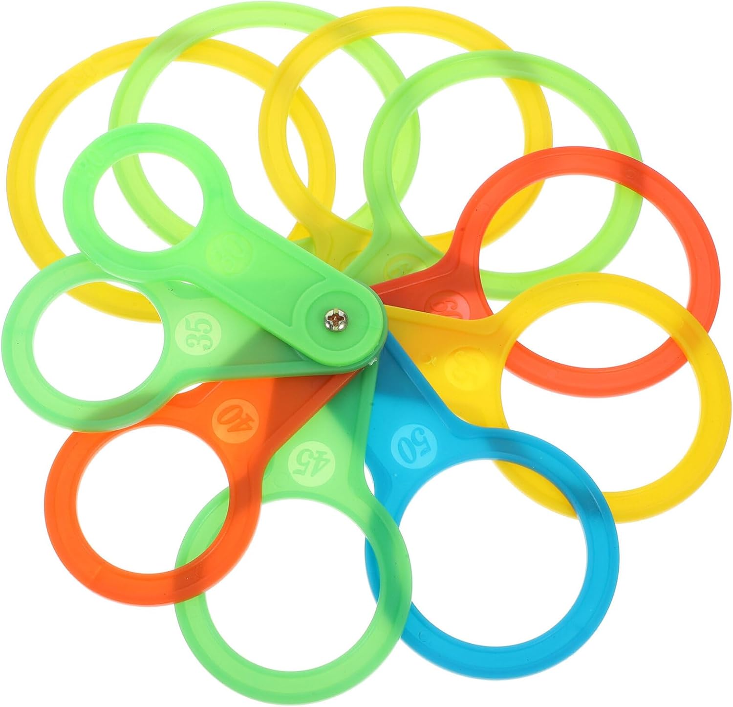 1 Jeu Cercle de classement des fruits règle de cercle orange, mesure Outil de mesure de fruits Mesure de fruits variés tour de mesure orange anneau de mesure de fruits