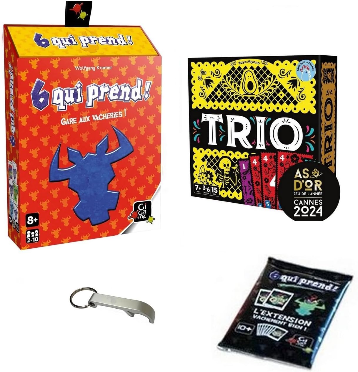 Lot Trio + 6 Qui Prend Boite Biseau + Extension Vachement Bien + 1 Decap Blumie (6 Qui + Trio)