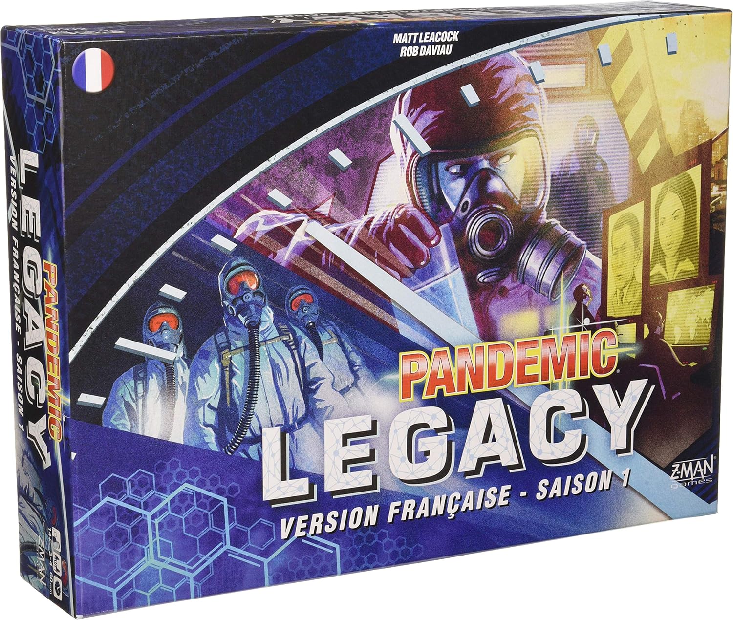 Z-Man Games - Pandemic : Legacy - Saison 1 - Boîte bleue - Jeu de société - À partir de 14 ans - 2 à 4 joueurs - 60 minutes