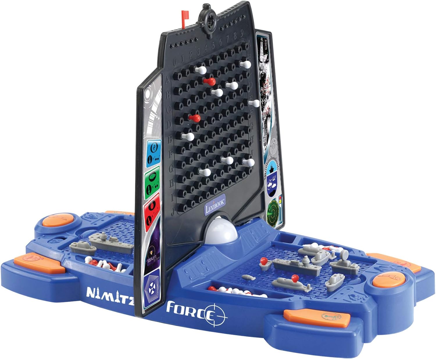 GT2500 Nimitz Force Bataille Navale, effets lumineux et sonores,A partir de 5 ans, 3 jokers, Bleu/Noir., Noir,bleu