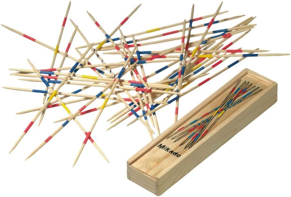 FAST WORLD SHOPPING ® Jeu Mikado Spiel Jeu Bâtons En Bois Jeu De Société Shanghai Stecchini Jeu De Société Jeu Groupe Jeu Abbilit Précision