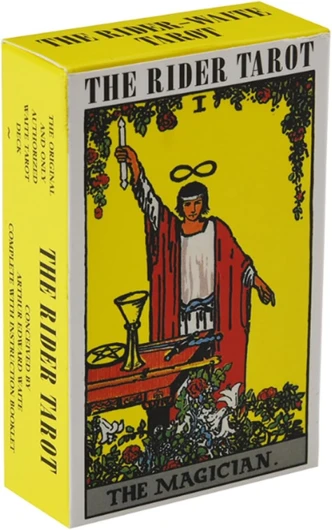 Krilucly Tarot Cartes, Cartes de Tarot Vintage, Tarot Cartes avec Boîte Colorée, Tarot Classique, Version Portable Classique Tarot, pour Débutants et Joueurs Professionnels