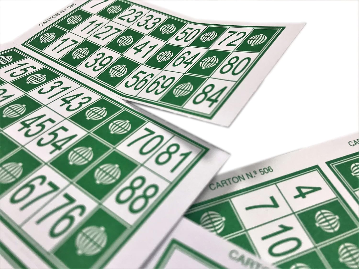 600 Cartes Carton de Loto Bingo Traditionnel de 90 Boules