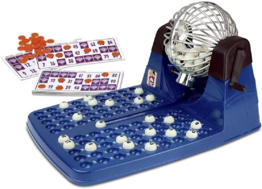 Loterie Automatique - Jeu Loto Bingo Complet: Boulier + 90 Boules indélébiles + 48 cartons + jetons - Ref - 20805
