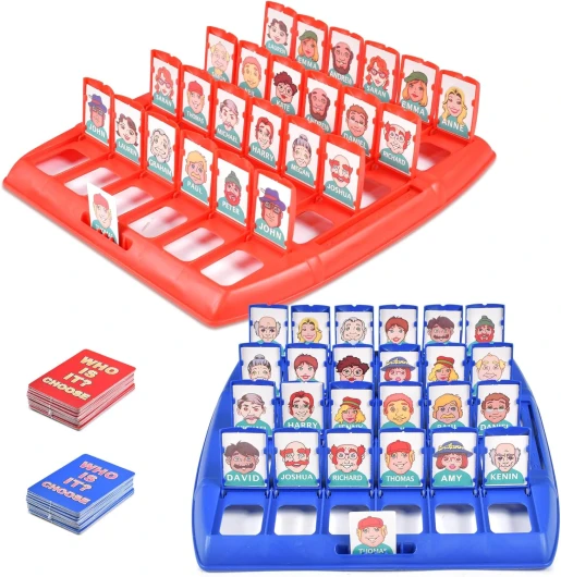 Tundwhite Qui est-ce ? Qui Est ce Jeux de Societe Jeu de Plateau Célèbre Activité de Déduction pour Enfants, Cadeau Familial, pour 2 Joueurs, à partir de 6 Ans