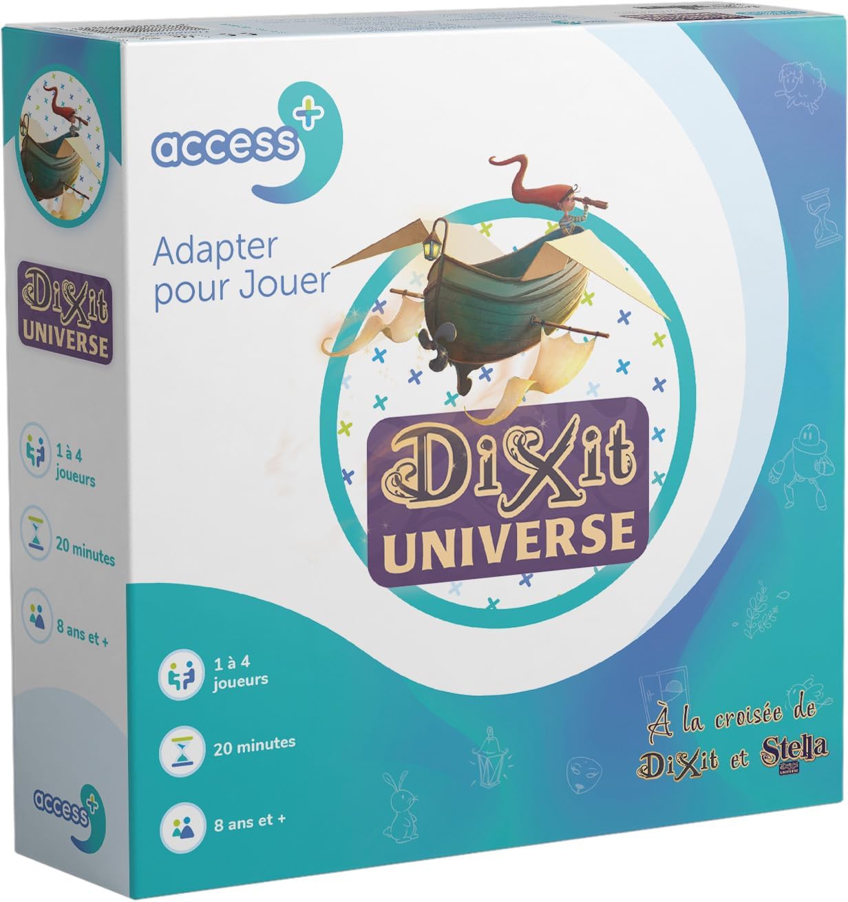 Access Dixit Universe Access+ - Jeux de société - Jeux de Cartes - Jeux adaptés pour Les Troubles cognitifs - A partir de 8 Ans - 1 à 4 Joueurs - 20 Min - Version française