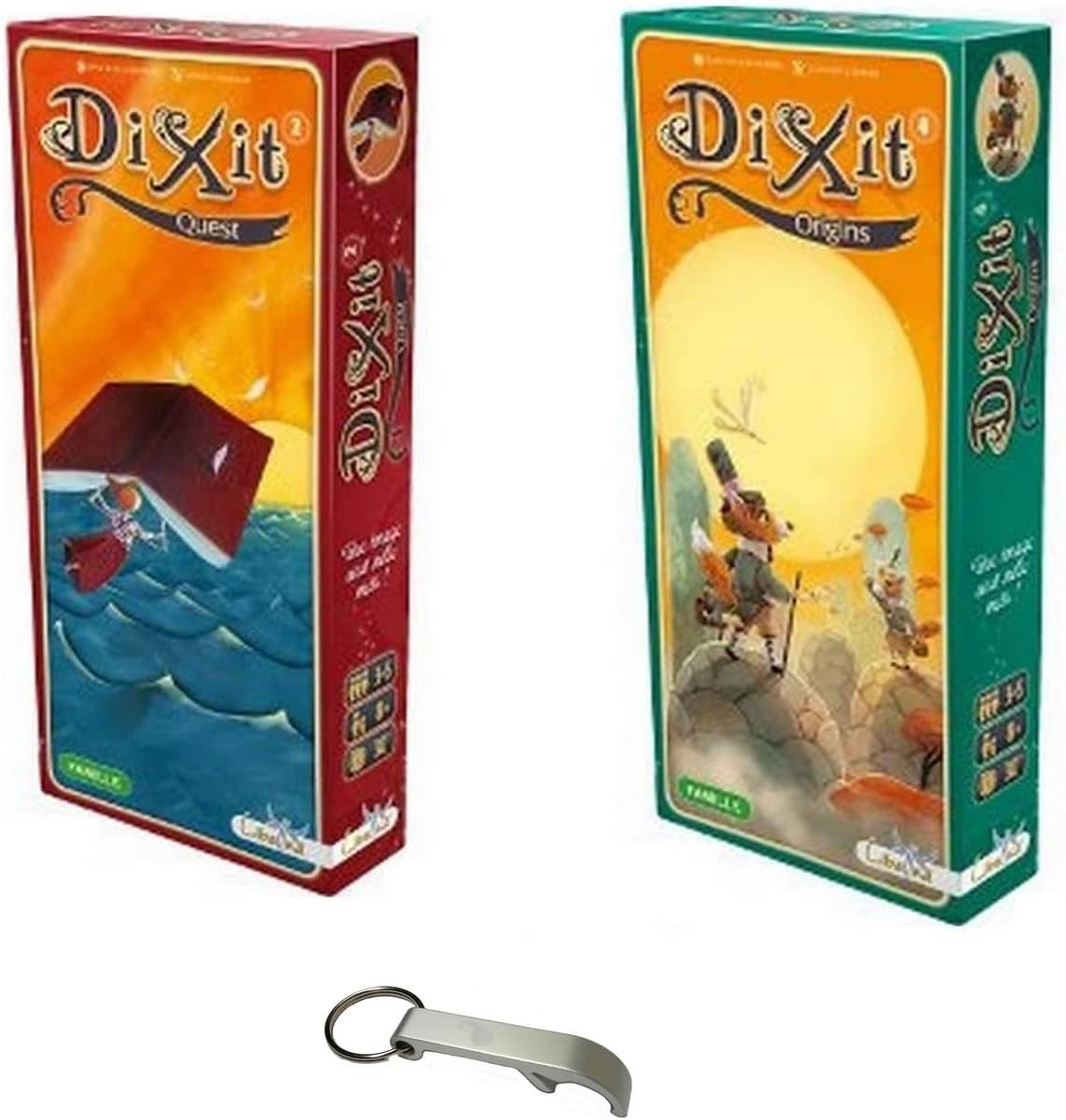Lot 2 Extensions Dixit : Origins + Quest + 1 Decap Blumie