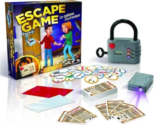 Escape Game - Electronique - Trouve des Indices Pour Ouvrir Le Cadenas à Temps - Jeu d'Action Collaboratif et Ludique - A Jouer En Famille - A partir de 8 ans