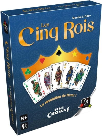 LES CINQ ROIS - Le jeu de cartes inspiré du Rami et connu dans le monde entier qui séduira les joueurs occasionnels et passionnés - De 1 à 7 joueurs - A partir de 8 ans.