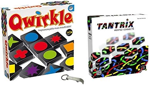 Lot de 2 Jeux : Qwirkle + Tantrix + 1 Décapsuleur Blumie