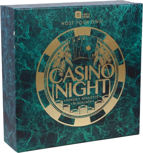 Jeu Soirée - Organisez votre propre soirée jeux - Poker, Blackjack, Roulette - Pour adultes, après les dîners, casino party, Noël, cadeau
