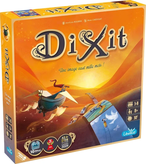 Asmodee - DIXIT - Unbox Now - Une Image Vaut Mille Mots - Jeu de Société Familial & Enfants dès 8 ans - Imagination et Intuition - Jeu de Plateau Créatif - 3 à 8 Joueurs - 30 min - Libellud