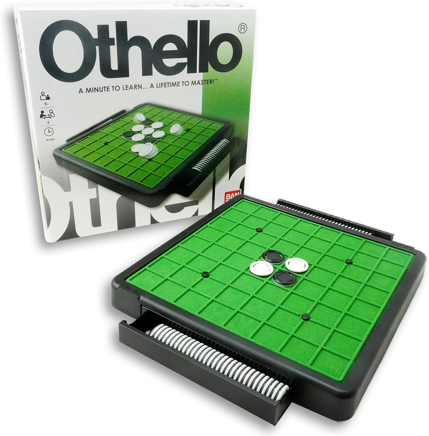Othello - Jeu de société Classique - Jeu de Stratégie et de Réflexion - Jeu de Société 2 Joueurs - Durée Partie 15/20min - Jouet Enfant 7 Ans et + - MH80052