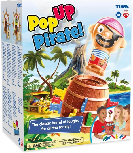 Officiel - Pic Pirate Jeux de Société pour Enfants, Jouet pour Noël,Jouet Enfant 4 ans, Jeu Rigolo pour Groupes, Cadeau Anniversaire Idéal, Jeux 4 ans+