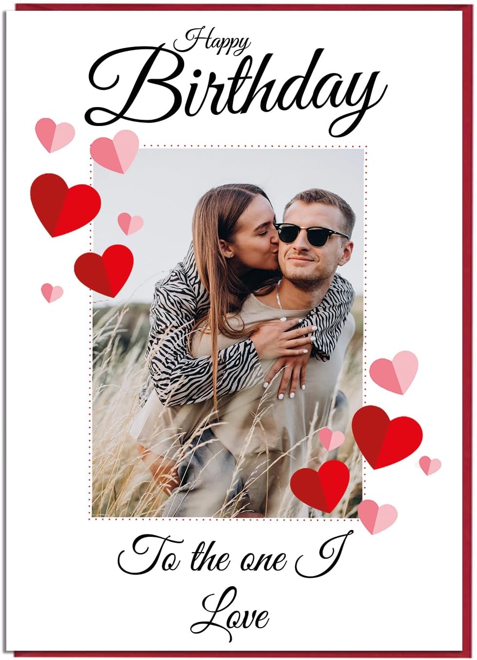 AK Giftshop Carte d'anniversaire avec photo personnalisée pour un être cher – avec votre propre image et texte