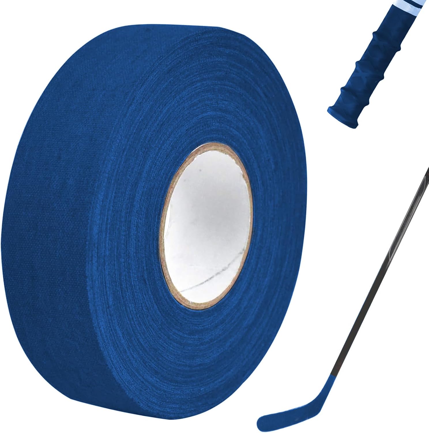 Ruban de Hockey,Ruban de Bâton de Hockey,Adhésif Autocollant Hockey Bande,Poignée de Bâton de Hockey Ruban antidérapant 2,5 cm * 25 m pour la poignée de Badminton,Golf et Cordes à Sauter,Bleu