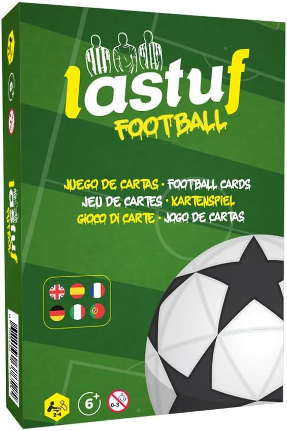 LASTUF Jeu de Football Familial Jeu de Cartes de Football en français - Jeu de société pour Enfants et Adultes - Cadeau à partir de 7 Ans