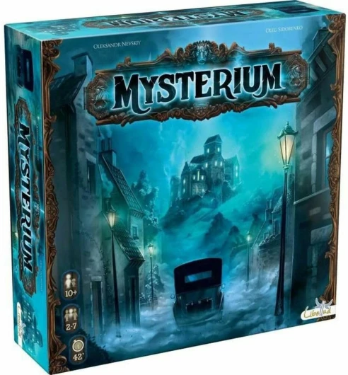 Asmodee - MYSTERIUM - Jeu de Société As d'Or pour Enfants 10 ans - Jeu d'Enquête Mystérieux & Coopératif - Devenez Médium ou Fantôme - 2 à 7 joueurs - 45 min - en Français- Libellud