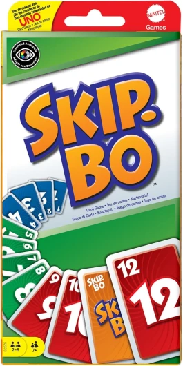 Skip-Bo, Jeu De Cartes, Jeu De Société Familial pour Adultes Et Enfants, À Utiliser comme Jeu De Voyage, 2 À 6 Joueurs, Jouet pour Enfant de 7 Ans et Plus, 52370