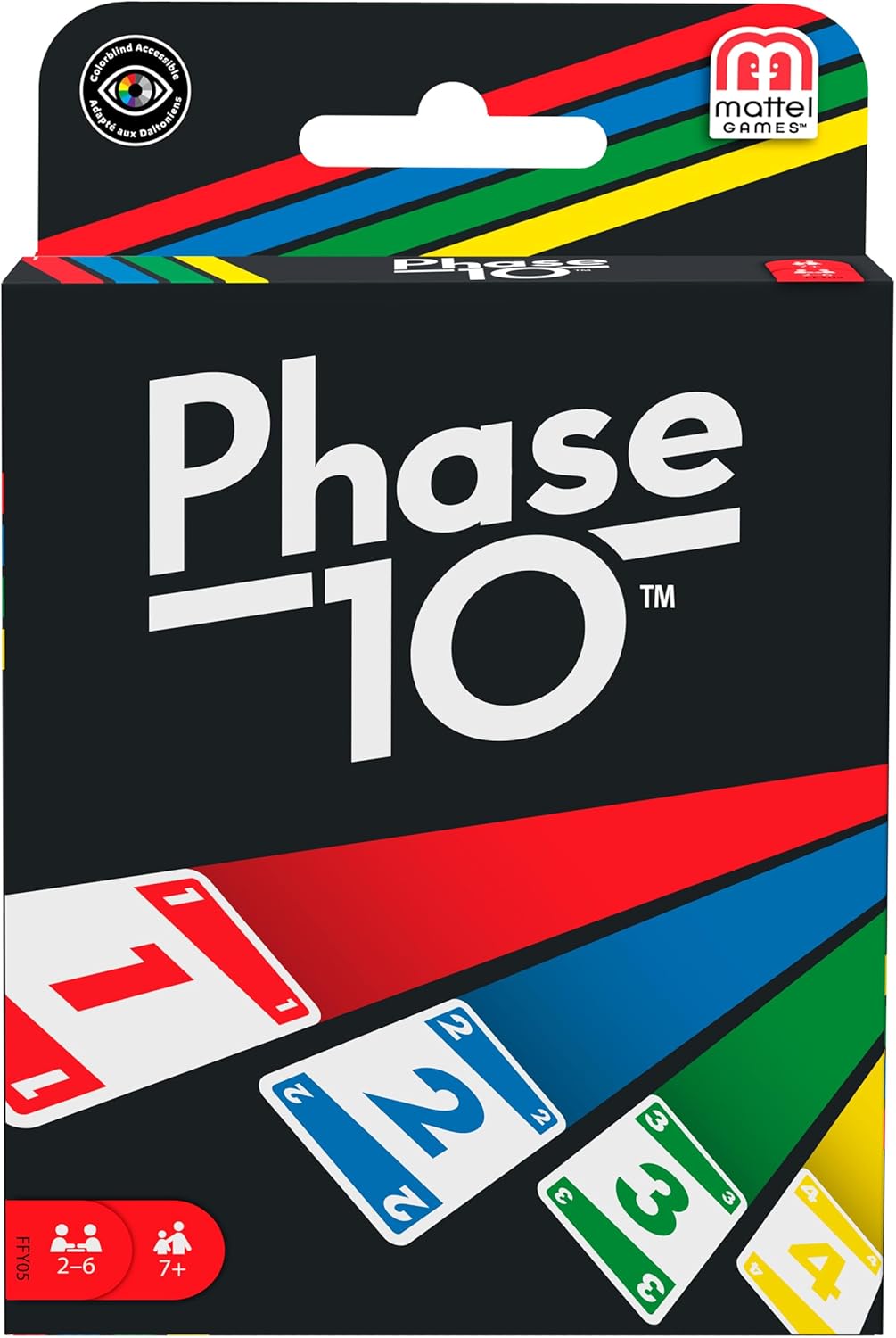 Phase 10 Jeu de Cartes de Style rami, Jeu de société de 2 à 6 Joueurs dès 7 Ans, Jeu de société, FFY05