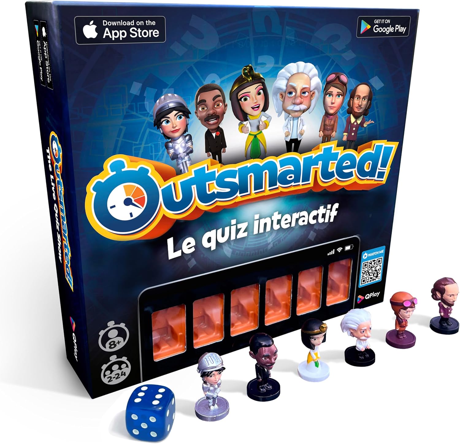Le quizshow en Direct comme Jeu de société (Version Française) - La soirée de Jeu Ultime pour Toute la Famille - À partir de 8 Ans - Parfait pour 2 à 24 Joueurs - 7 000+ Questions