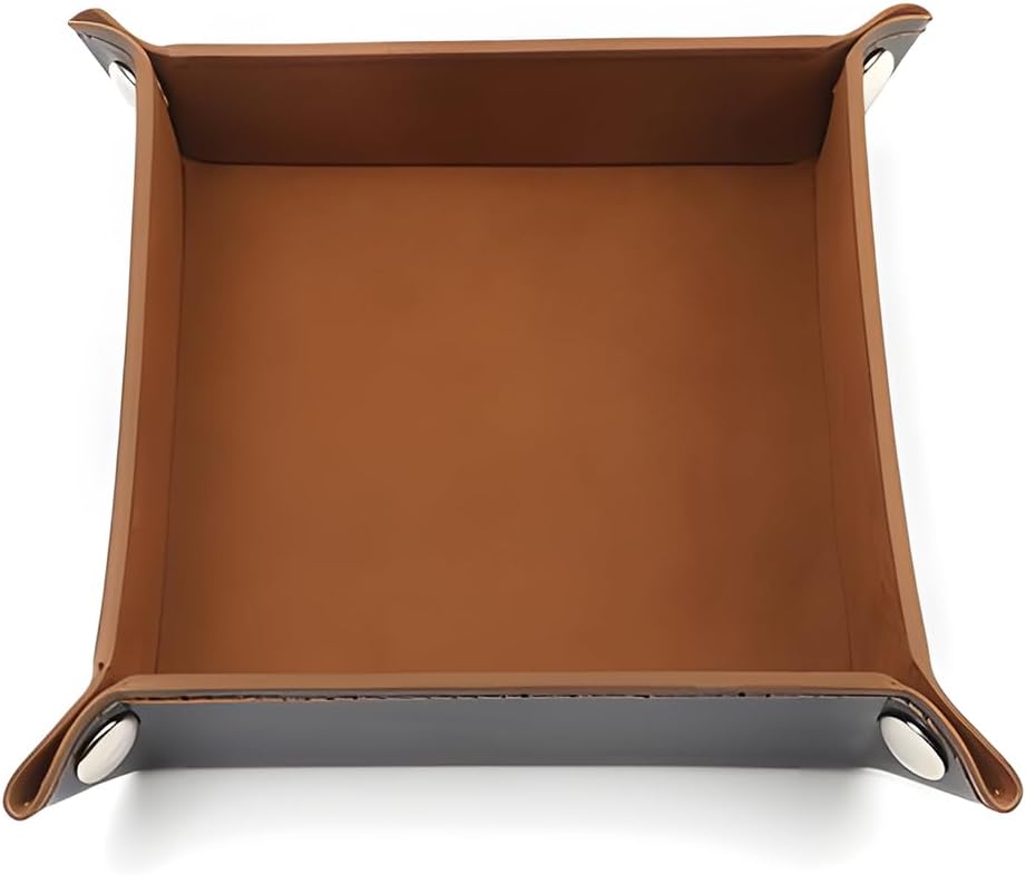 ZXUPOI Piste de Dés Cuir et Velours Plateau de des Pliable pour DND RPG Jeux de Table