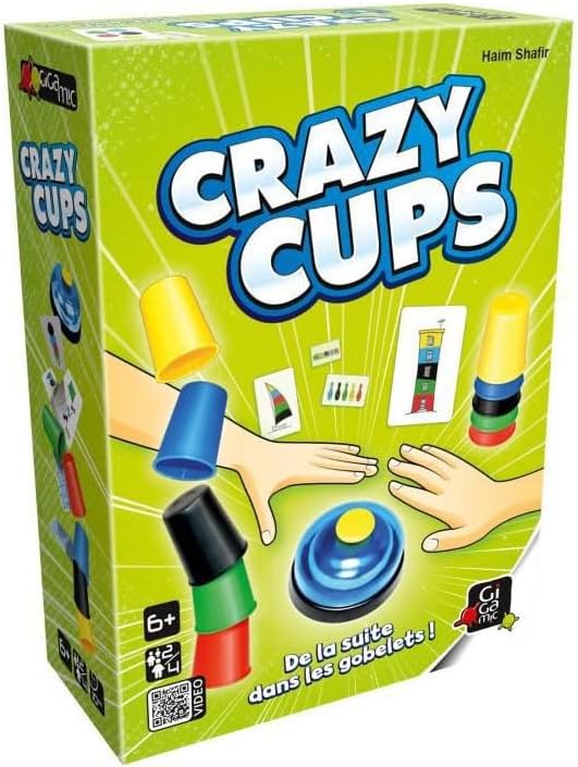 Jeu de Réflexe-Crazy Cups, 6 ans to 99 ans, AMHCC