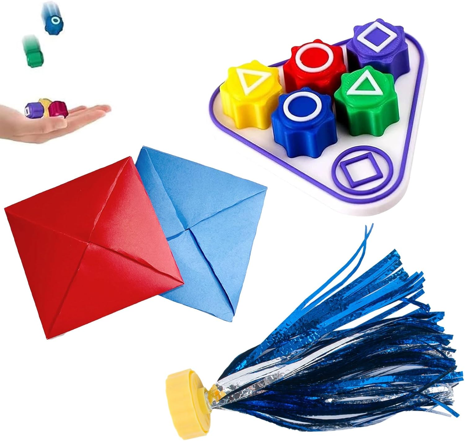 Jeu Traditionnel Coréen, Jeu de Galets 5 Pièces, Jeu d'Attraction de Galets, Jeu de Réaction Coréen, Jeu de Rassemblement Familial, Jeu d'Attraction de Volants,Osselets Game