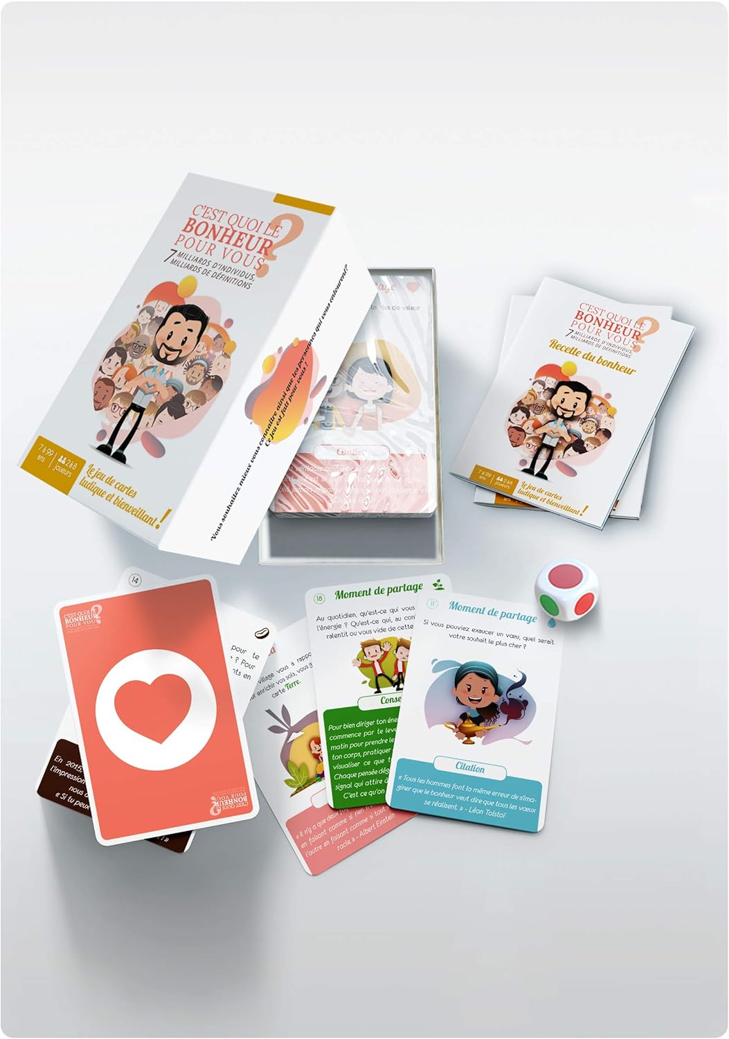 Jeu de cartes C'est quoi le bonheur pour vous ?: Le jeu pour créer du lien, rire, se connaître et connaître les autres