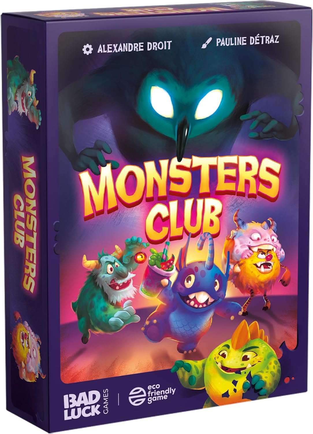 Monsters Club - Jeu de Société - Jeu de Cartes - Famille, Amis et Enfants dès 7 Ans - 2 à 4 Joueurs - 15 Min - Multilingue