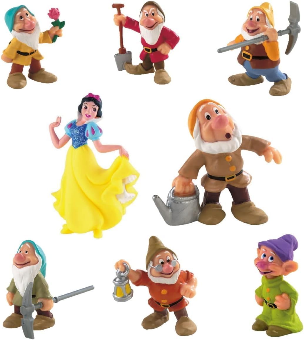 Bullyland Walt Disney Blanche Neige Et Les 7 Nains Set de 8 Figurine