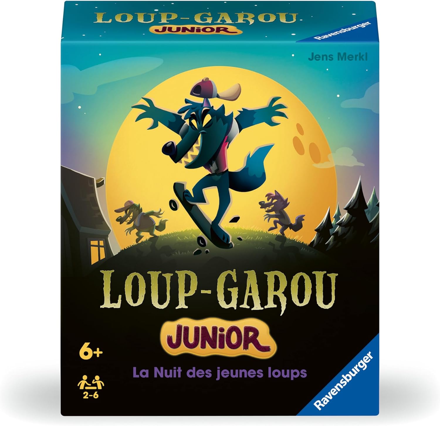 Loup-Garou Junior - Jeux de société - Jeu d'Ambiance - De 2 à 6 Joueurs - à partir de 6 Ans - Appli Gratuite - Mixte - 22691