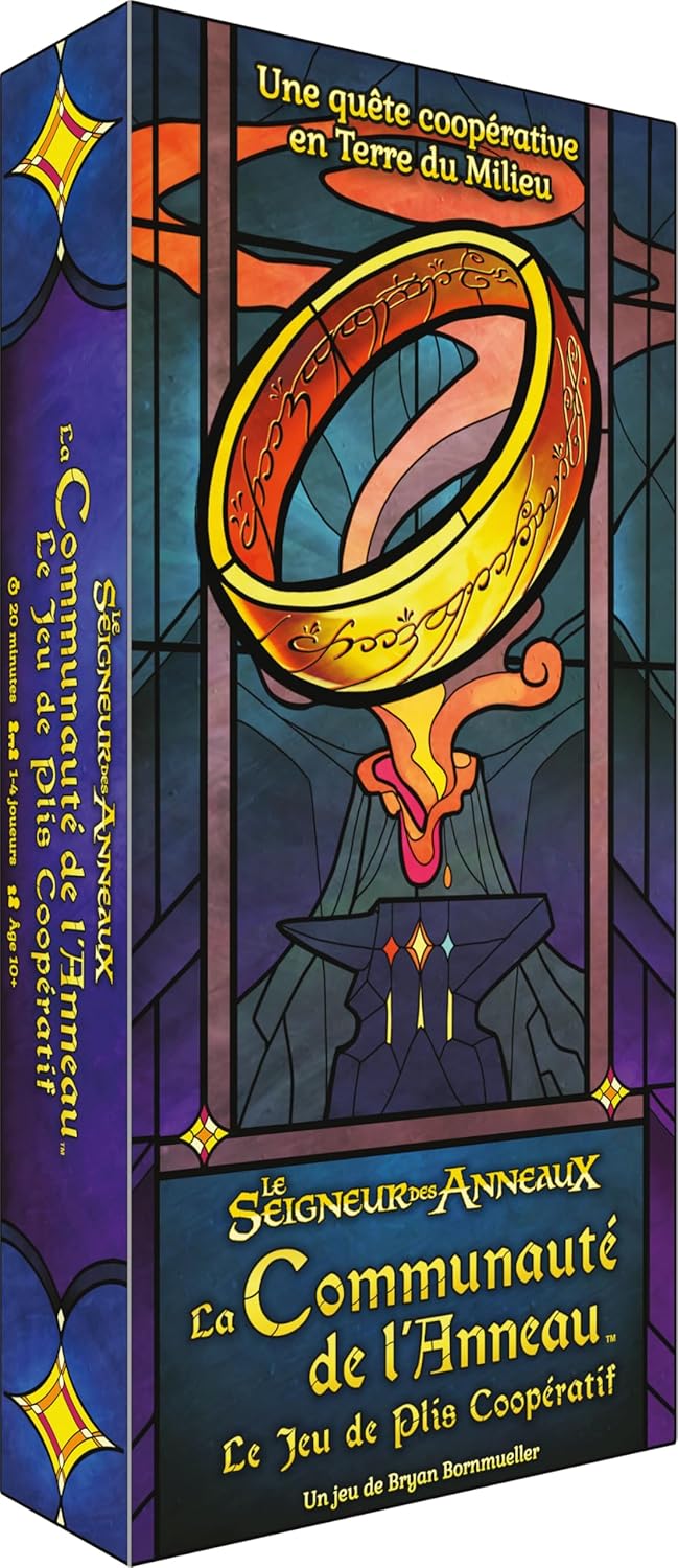 Office Dog - LE SEIGNEUR DES ANNEAUX : LA COMMUNAUTE DE L'ANNEAU JEU DE PLIS - Jeu de cartes coopératif, Jeu de stratégie pour adultes et enfants dès 10 ans, 1 à 4 Joueurs, 20 Min - Français