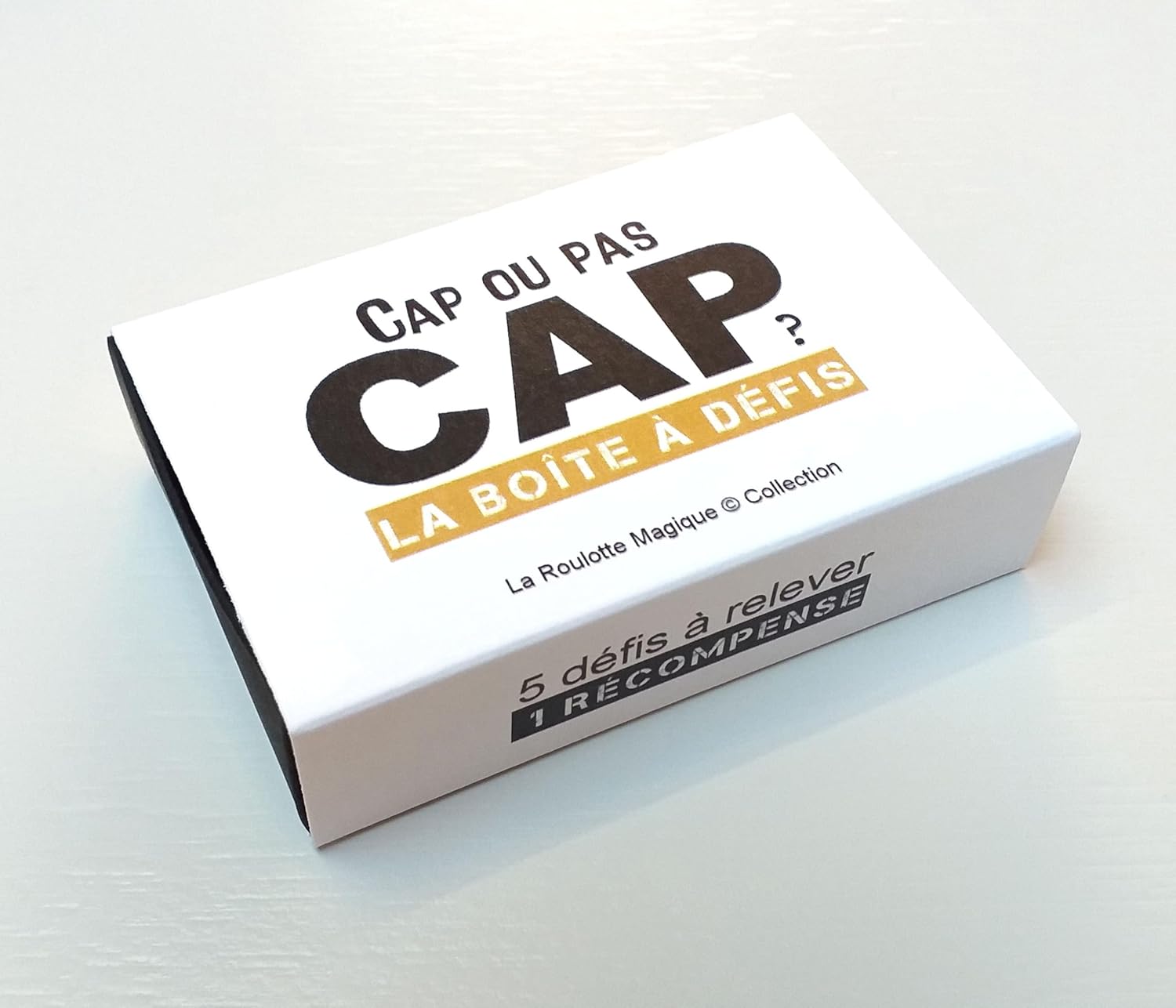 Boîte à défis - carte à gratter personnalisable - Cap ou pas cap - jeu cadeau - jeu amoureux couple - jeu famille