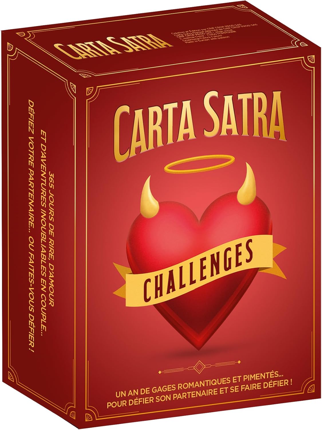 Challenges – Jeu Couple - Jeux de société Adulte - Jeu de Carte – Cadeau Anniversaire Femme – Cadeau Homme - Cadeau Couple Original – Cadeau Saint Valentin 2025 [Edition Challenges]