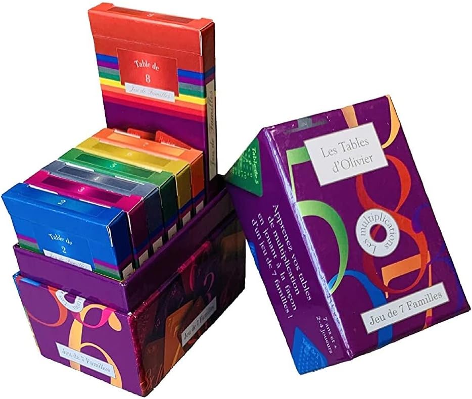 Pimprenelle Editions Créé par Un orthophoniste, Un Jeu de 7 Familles drôle et prenant sur Les Tables de Multiplication ! Vos Enfants Vont l'adorer !