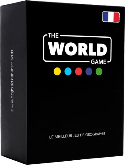 Jeu de Géographie avec Carte du Monde - Jeu Société Éducatif pour Enfant, Famille et Adultes - Un Cadeau Parfait pour Garçons et Filles (French)